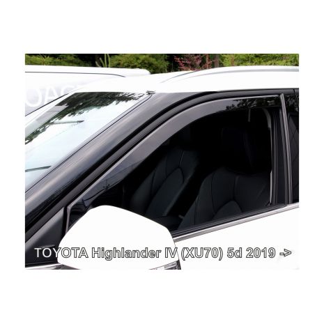 ΑΝΕΜΟΘΡΑΥΣΤΕΣ ΓΙΑ TOYOTA HIGHLANDER (XU70) 5D 2019+ ΑΥΤΟΚΙΝΗΤΟΥ ΑΠΟ ΕΥΚΑΜΠΤΟ ΦΙΜΕ ΠΛΑΣΤΙΚΟ HEKO - 2 ΤΕΜ. Auto Moto Tyres 