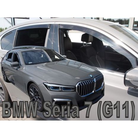 ΑΝΕΜΟΘΡΑΥΣΤΕΣ ΓΙΑ BMW 7 G11 4D 2015+ ΣΕΤ ΑΥΤΟΚΙΝΗΤΟΥ ΑΠΟ ΕΥΚΑΜΠΤΟ ΦΙΜΕ ΠΛΑΣΤΙΚΟ HEKO - 4 ΤΕΜ. Auto Moto Tyres 