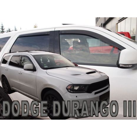 ΑΝΕΜΟΘΡΑΥΣΤΕΣ ΓΙΑ DODGE DURANGO 5D 2011+ ΣΕΤ ΑΥΤΟΚΙΝΗΤΟΥ ΑΠΟ ΕΥΚΑΜΠΤΟ ΦΙΜΕ ΠΛΑΣΤΙΚΟ HEKO - 4 ΤΕΜ. Auto Moto Tyres 