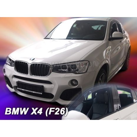 ΑΝΕΜΟΘΡΑΥΣΤΕΣ ΓΙΑ BMW X4 F26 5D 2013-2018 ΣΕΤ ΑΥΤΟΚΙΝΗΤΟΥ ΑΠΟ ΕΥΚΑΜΠΤΟ ΦΙΜΕ ΠΛΑΣΤΙΚΟ HEKO - 4 ΤΕΜ. Auto Moto Tyres 
