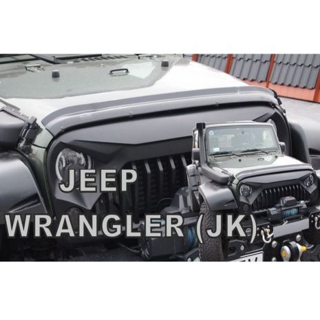 ΑΝΕΜΟΘΡΑΥΣΤΗΣ ΚΑΠΩ ΑΥΤΟΚΙΝΗΤΟΥ ΓΙΑ JEEP WRANGLER 2007-2018 ΑΠΟ ΕΥΚΑΜΠΤΟ ΦΙΜΕ ΠΛΑΣΤΙΚΟ HEKO - 1 ΤΕΜ. Auto Moto Tyres 