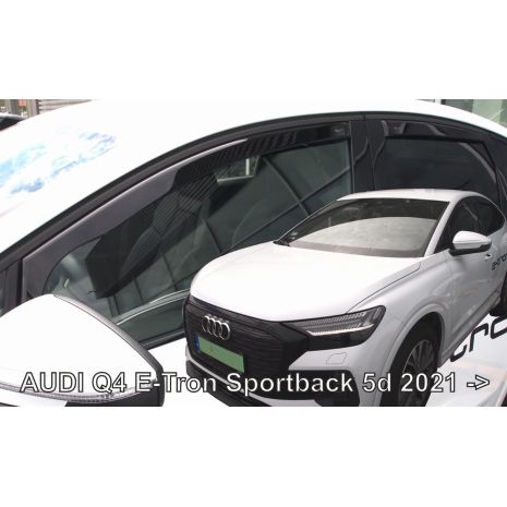 ΑΝΕΜΟΘΡΑΥΣΤΕΣ ΓΙΑ AUDI Q4 E-TRON SPORTBACK 5D 2021+  ΣΕΤ ΑΥΤΟΚΙΝΗΤΟΥ ΑΠΟ ΕΥΚΑΜΠΤΟ ΦΙΜΕ ΠΛΑΣΤΙΚΟ HEKO - 4 ΤΕΜ. Auto Moto Tyres 