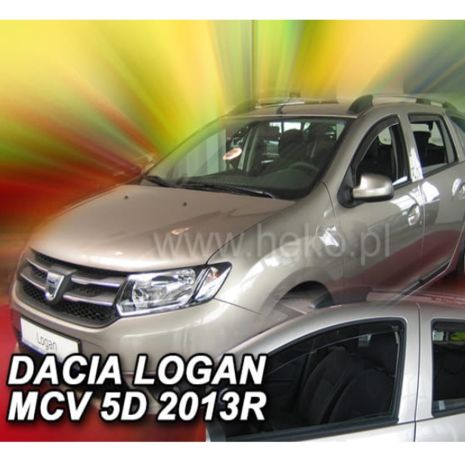 ΑΝΕΜΟΘΡΑΥΣΤΕΣ ΓΙΑ DACIA LOGAN MCV II 5D 2013+ ΣΕΤ ΑΥΤΟΚΙΝΗΤΟΥ ΑΠΟ ΕΥΚΑΜΠΤΟ ΦΙΜΕ ΠΛΑΣΤΙΚΟ HEKO - 4 ΤΕΜ. Auto Moto Tyres 