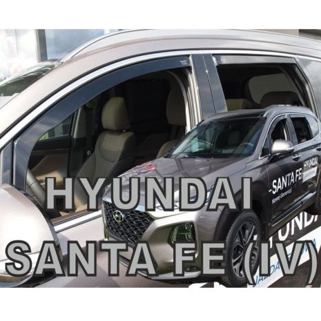 ΑΝΕΜΟΘΡΑΥΣΤΕΣ ΓΙΑ HYUNDAI SANTA FE IV 5D 2018+ ΣΕΤ ΑΥΤΟΚΙΝΗΤΟΥ ΑΠΟ ΕΥΚΑΜΠΤΟ ΦΙΜΕ ΠΛΑΣΤΙΚΟ HEKO - 4 ΤΕΜ. Auto Moto Tyres 
