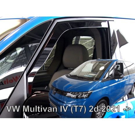 ΑΝΕΜΟΘΡΑΥΣΤΕΣ ΓΙΑ VW MULTIVAN T7 2D 2021+ ΖΕΥΓΑΡΙ ΑΠΟ ΕΥΚΑΜΠΤΟ ΦΙΜΕ ΠΛΑΣΤΙΚΟ HEKO - 2 ΤΕΜ. Auto Moto Tyres 