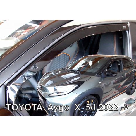 ΑΝΕΜΟΘΡΑΥΣΤΕΣ ΓΙΑ TOYOTA AYGO X 5D 2022+ ? ΖΕΥΓΑΡΙ ΑΠΟ ΕΥΚΑΜΠΤΟ ΦΙΜΕ ΠΛΑΣΤΙΚΟ HEKO - 2 ΤΕΜ. Auto Moto Tyres 