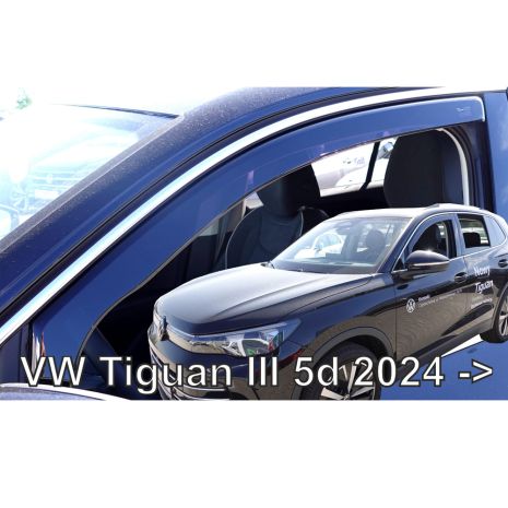 ΑΝΕΜΟΘΡΑΥΣΤΕΣ ΓΙΑ VW TIGUAN 5D 2024+ ΖΕΥΓΑΡΙ ΑΠΟ ΕΥΚΑΜΠΤΟ ΦΙΜΕ ΠΛΑΣΤΙΚΟ HEKO - 2 ΤΕΜ. Auto Moto Tyres 