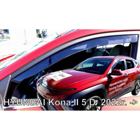 ΑΝΕΜΟΘΡΑΥΣΤΕΣ ΓΙΑ HYUNDAI KONA 5D 04/2023+ ΣΕΤ ΑΥΤΟΚΙΝΗΤΟΥ ΑΠΟ ΕΥΚΑΜΠΤΟ ΦΙΜΕ ΠΛΑΣΤΙΚΟ HEKO - 4 ΤΕΜ. Auto Moto Tyres 
