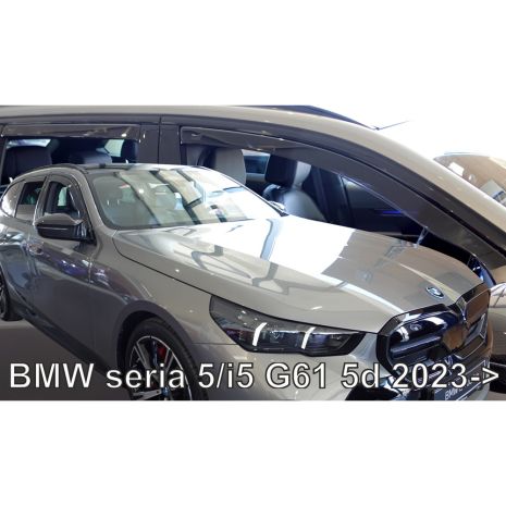 ΑΝΕΜΟΘΡΑΥΣΤΕΣ ΓΙΑ BMW ΣΕΙΡΑ 5 / I5 G61 5D TOURING 2023+ ΣΕΤ ΑΥΤΟΚΙΝΗΤΟΥ ΑΠΟ ΕΥΚΑΜΠΤΟ ΦΙΜΕ ΠΛΑΣΤΙΚΟ HEKO - 4 ΤΕΜ. Auto Moto Tyres 