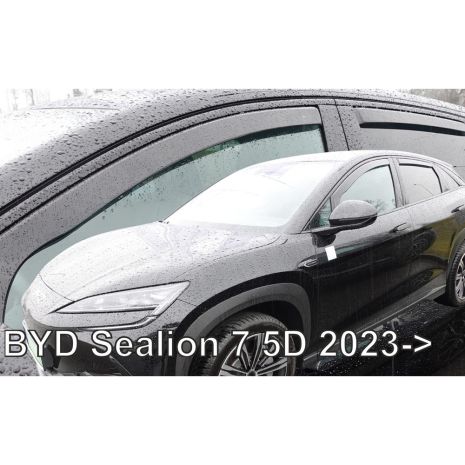 ΑΝΕΜΟΘΡΑΥΣΤΕΣ ΓΙΑ BBYD SEALION 7 5D 2023+ ΣΕΤ ΑΥΤΟΚΙΝΗΤΟΥ ΑΠΟ ΕΥΚΑΜΠΤΟ ΦΙΜΕ ΠΛΑΣΤΙΚΟ HEKO - 4 ΤΕΜ. Auto Moto Tyres 