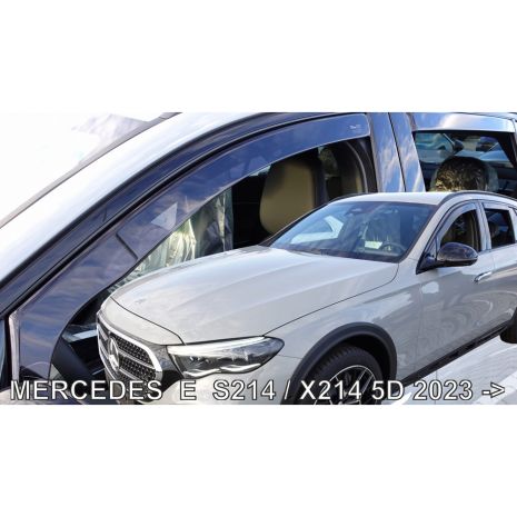 ΑΝΕΜΟΘΡΑΥΣΤΕΣ ΓΙΑ MERCEDES E-KLAS S214 5D/X214 ALL-TERRAIN 5D 2023+ ΣΕΤ ΑΥΤΟΚΙΝΗΤΟΥ ΑΠΟ ΕΥΚΑΜΠΤΟ ΦΙΜΕ ΠΛΑΣΤΙΚΟ HEKO - 4 ΤΕΜ Auto Moto Tyres 