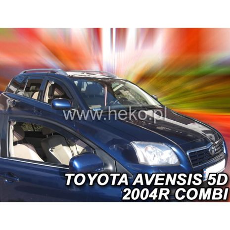 ΑΝΕΜΟΘΡΑΥΣΤΕΣ ΓΙΑ TOYOTA AVENSIS (T25) 4D SEDAN 2003-2009 ΖΕΥΓΑΡΙ ΑΠΟ ΕΥΚΑΜΠΤΟ ΦΙΜΕ ΠΛΑΣΤΙΚΟ HEKO - 2 ΤΕΜ. Auto Moto Tyres 