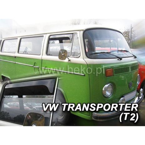 ΑΝΕΜΟΘΡΑΥΣΤΕΣ ΓΙΑ VW TRANSPORTER T2 2D 1969-1979 (SHORT) ΖΕΥΓΑΡΙ ΑΠΟ ΕΥΚΑΜΠΤΟ ΦΙΜΕ ΠΛΑΣΤΙΚΟ HEKO - 2 ΤΕΜ. Auto Moto Tyres 
