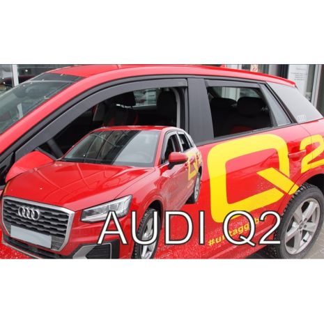 ΑΝΕΜΟΘΡΑΥΣΤΕΣ ΓΙΑ AUDI Q2 5D 2016+ ΣΕΤ ΑΥΤΟΚΙΝΗΤΟΥ ΑΠΟ ΕΥΚΑΜΠΤΟ ΦΙΜΕ ΠΛΑΣΤΙΚΟ HEKO - 4 ΤΕΜ. Auto Moto Tyres 