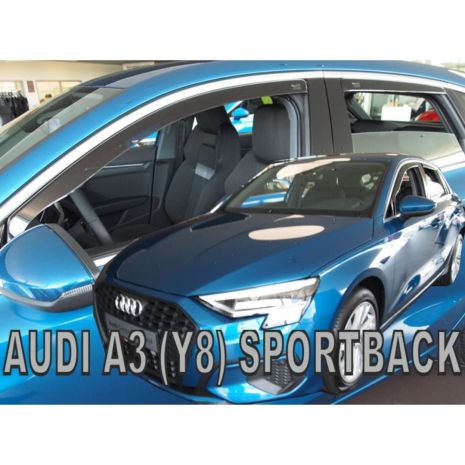 ΑΝΕΜΟΘΡΑΥΣΤΕΣ ΓΙΑ AUDI A3 Y8 SPORTBACK 5D 2020+ ΣΕΤ ΑΥΤΟΚΙΝΗΤΟΥ ΑΠΟ ΕΥΚΑΜΠΤΟ ΦΙΜΕ ΠΛΑΣΤΙΚΟ HEKO - 4 ΤΕΜ. Auto Moto Tyres 