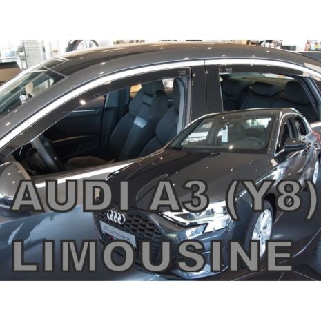 ΑΝΕΜΟΘΡΑΥΣΤΕΣ ΓΙΑ AUDI A3 Y8 LIM. 4D 2020+ ΣΕΤ ΑΥΤΟΚΙΝΗΤΟΥ ΑΠΟ ΕΥΚΑΜΠΤΟ ΦΙΜΕ ΠΛΑΣΤΙΚΟ HEKO - 4 ΤΕΜ. Auto Moto Tyres 