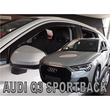 ΑΝΕΜΟΘΡΑΥΣΤΕΣ ΓΙΑ AUDI Q3 5D SPORTBACK 2020+ ΣΕΤ ΑΥΤΟΚΙΝΗΤΟΥ ΑΠΟ ΕΥΚΑΜΠΤΟ ΦΙΜΕ ΠΛΑΣΤΙΚΟ HEKO - 4 ΤΕΜ. Auto Moto Tyres 