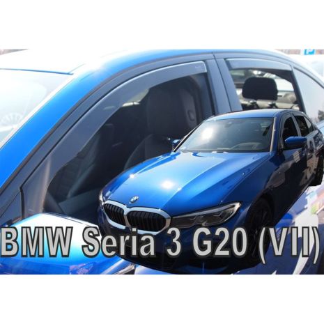 ΑΝΕΜΟΘΡΑΥΣΤΕΣ ΓΙΑ BMW 3 G20/G21 4D/5D 2019+ ΣΕΤ ΑΥΤΟΚΙΝΗΤΟΥ ΑΠΟ ΕΥΚΑΜΠΤΟ ΦΙΜΕ ΠΛΑΣΤΙΚΟ HEKO - 4 ΤΕΜ. Auto Moto Tyres 