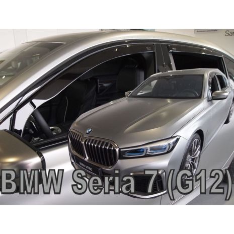 ΑΝΕΜΟΘΡΑΥΣΤΕΣ ΓΙΑ BMW G12 ΣΕΙΡΑ 7 4D 2015+ ΣΕΤ ΑΥΤΟΚΙΝΗΤΟΥ ΑΠΟ ΕΥΚΑΜΠΤΟ ΦΙΜΕ ΠΛΑΣΤΙΚΟ HEKO - 4 ΤΕΜ. Auto Moto Tyres 