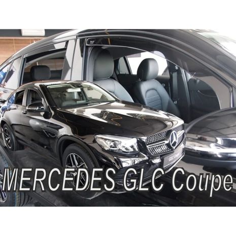 ΑΝΕΜΟΘΡΑΥΣΤΕΣ ΓΙΑ MERCEDES GLC COUPE C253 5D 2017+ ΣΕΤ ΑΥΤΟΚΙΝΗΤΟΥ ΑΠΟ ΕΥΚΑΜΠΤΟ ΦΙΜΕ ΠΛΑΣΤΙΚΟ HEKO - 4 ΤΕΜ. Auto Moto Tyres 
