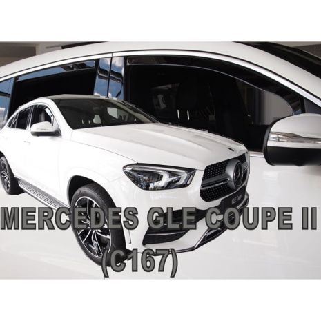ΑΝΕΜΟΘΡΑΥΣΤΕΣ ΓΙΑ MERCEDES GLE COUPE C167 5D 2019+ ΣΕΤ ΑΥΤΟΚΙΝΗΤΟΥ ΑΠΟ ΕΥΚΑΜΠΤΟ ΦΙΜΕ ΠΛΑΣΤΙΚΟ HEKO - 4 ΤΕΜ. Auto Moto Tyres 