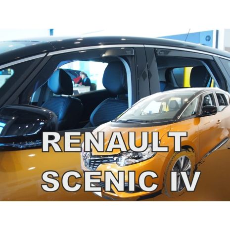 ΑΝΕΜΟΘΡΑΥΣΤΕΣ ΓΙΑ RENAULT SCENIC 5D 2017+ ΣΕΤ ΑΥΤΟΚΙΝΗΤΟΥ ΑΠΟ ΕΥΚΑΜΠΤΟ ΦΙΜΕ ΠΛΑΣΤΙΚΟ HEKO - 4 ΤΕΜ. Auto Moto Tyres 