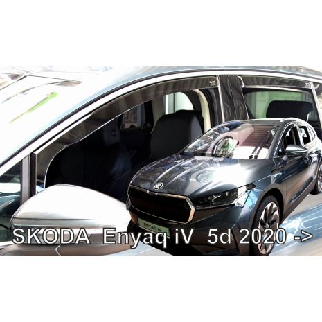 ΑΝΕΜΟΘΡΑΥΣΤΕΣ ΓΙΑ SKODA ENYAQ 5D 2020+ ΣΕΤ ΑΥΤΟΚΙΝΗΤΟΥ ΑΠΟ ΕΥΚΑΜΠΤΟ ΦΙΜΕ ΠΛΑΣΤΙΚΟ HEKO - 4 ΤΕΜ. Auto Moto Tyres 