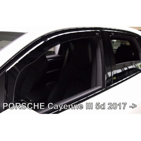 ΑΝΕΜΟΘΡΑΥΣΤΕΣ ΓΙΑ PORSCHE CAYENNE 5D 2017+ - ΣΕΤ ΑΥΤΟΚΙΝΗΤΟΥ ΑΠΟ ΕΥΚΑΜΠΤΟ ΦΙΜΕ ΠΛΑΣΤΙΚΟ HEKO - 4 ΤΕΜ. Auto Moto Tyres 