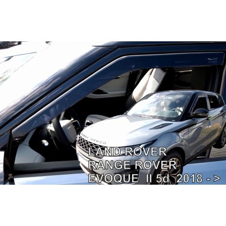 ΑΝΕΜΟΘΡΑΥΣΤΕΣ ΓΙΑ LAND ROVER RANGE ROVER EVOQUE 5D 2018+ ΣΕΤ ΑΥΤΟΚΙΝΗΤΟΥ ΑΠΟ ΕΥΚΑΜΠΤΟ ΦΙΜΕ ΠΛΑΣΤΙΚΟ HEKO - 4 ΤΕΜ. Auto Moto Tyres 