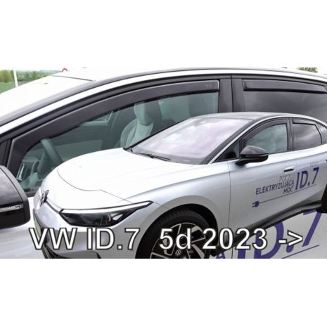 ΑΝΕΜΟΘΡΑΥΣΤΕΣ ΓΙΑ VW ID.7 5D 2023+ ΣΕΤ ΑΥΤΟΚΙΝΗΤΟΥ ΑΠΟ ΕΥΚΑΜΠΤΟ ΦΙΜΕ ΠΛΑΣΤΙΚΟ HEKO - 4 ΤΕΜ. Auto Moto Tyres 