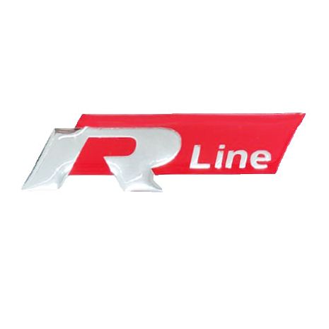 R LINE ΑΥΤΟΚΟΛΛΗΤΟ ΣΗΜΑ ΚΟΚΚΙΝΟ/ΧΡΩΜΙΟ 7,5x2,1cm ΜΕ ΕΠΙΚΑΛΥΨΗ ΕΠΟΞΕΙΔΙΚΗΣ ΡΥΤΙΝΗΣ - 1 ΤΕΜ. Auto Moto Tyres 