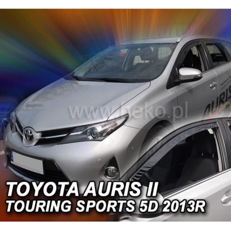 ΑΝΕΜΟΘΡΑΥΣΤΕΣ ΓΙΑ TOYOTA AURIS II TOURING COMBI 5D 2013+ ΣΕΤ ΑΥΤΟΚΙΝΗΤΟΥ ΑΠΟ ΕΥΚΑΜΠΤΟ ΦΙΜΕ ΠΛΑΣΤΙΚΟ HEKO - 4 ΤΕΜ. Auto Moto Tyres 