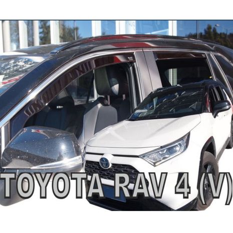 ΑΝΕΜΟΘΡΑΥΣΤΕΣ ΓΙΑ TOYOTA RAV4 V 5D 2019+ /  SUZUKI ACROSS 5D 2020+ ΣΕΤ ΑΥΤΟΚΙΝΗΤΟΥ ΑΠΟ ΕΥΚΑΜΠΤΟ ΦΙΜΕ ΠΛΑΣΤΙΚΟ HEKO - 4 ΤΕΜ. Auto Moto Tyres 