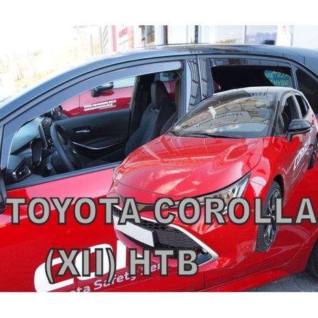 ΑΝΕΜΟΘΡΑΥΣΤΕΣ ΓΙΑ TOYOTA COROLLA XII 5D HTB 2018+ ΣΕΤ ΑΥΤΟΚΙΝΗΤΟΥ ΑΠΟ ΕΥΚΑΜΠΤΟ ΦΙΜΕ ΠΛΑΣΤΙΚΟ HEKO - 4 ΤΕΜ. Auto Moto Tyres 