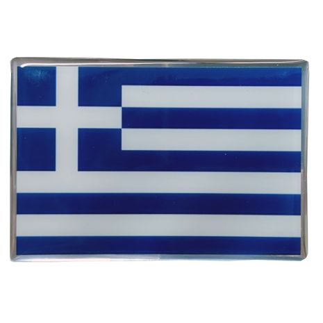 GREECE ΑΥΤΟΚΟΛΛΗΤΗ ΕΛΛΗΝΙΚΗ ΣΗΜΑΙΑ 10 X 6,8 cm ΜΠΛΕ/ΛΕΥΚΟ/ΧΡΩΜΙΟ ΜΕ ΕΠΙΚΑΛΥΨΗ ΣΜΑΛΤΟΥ- 1 ΤΕΜ. Auto Moto Tyres 