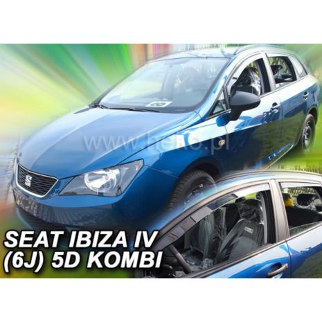 ΑΝΕΜΟΘΡΑΥΣΤΕΣ ΓΙΑ SEAT IBIZA 5D 2008+ COMBI  ΣΕΤ ΑΥΤΟΚΙΝΗΤΟΥ ΑΠΟ ΕΥΚΑΜΠΤΟ ΦΙΜΕ ΠΛΑΣΤΙΚΟ HEKO - 4 ΤΕΜ. Auto Moto Tyres 
