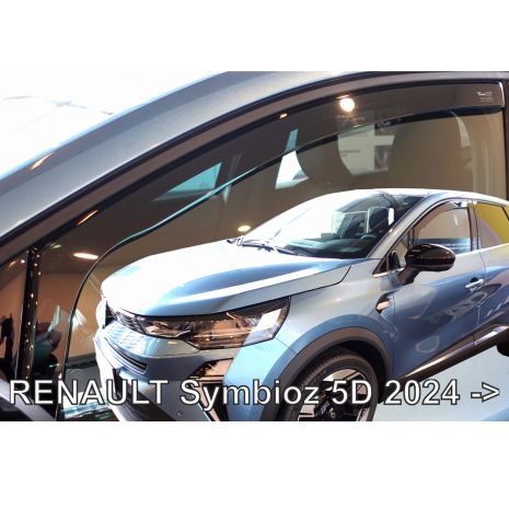 ΑΝΕΜΟΘΡΑΥΣΤΕΣ ΓΙΑ RENAULT SYMBIOZ 5D 2024+ ΣΕΤ ΑΥΤΟΚΙΝΗΤΟΥ ΑΠΟ ΕΥΚΑΜΠΤΟ ΦΙΜΕ ΠΛΑΣΤΙΚΟ HEKO - 4 ΤΕΜ. Auto Moto Tyres 