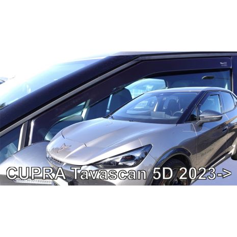 ΑΝΕΜΟΘΡΑΥΣΤΕΣ ΓΙΑ CUPRA TAVASCAN 5D 2023+ ΣΕΤ ΑΥΤΟΚΙΝΗΤΟΥ ΑΠΟ ΕΥΚΑΜΠΤΟ ΦΙΜΕ ΠΛΑΣΤΙΚΟ HEKO - 4 ΤΕΜ. Auto Moto Tyres 