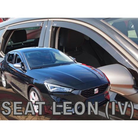 ΑΝΕΜΟΘΡΑΥΣΤΕΣ ΓΙΑ SEAT LEON 5D 2020+ ΣΕΤ ΑΥΤΟΚΙΝΗΤΟΥ ΑΠΟ ΕΥΚΑΜΠΤΟ ΦΙΜΕ ΠΛΑΣΤΙΚΟ HEKO - 4 ΤΕΜ. Auto Moto Tyres 