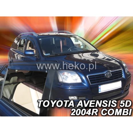 ΑΝΕΜΟΘΡΑΥΣΤΕΣ ΓΙΑ TOYOTA AVENSIS COMBI 5D 2004-2009 ΣΕΤ ΑΥΤΟΚΙΝΗΤΟΥ ΑΠΟ ΕΥΚΑΜΠΤΟ ΦΙΜΕ ΠΛΑΣΤΙΚΟ HEKO - 4 ΤΕΜ. Auto Moto Tyres 