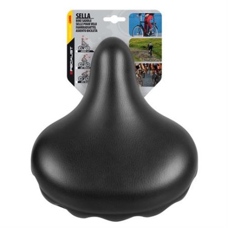 Σέλα ποδηλάτου με διπλά ελατήρια (280x245mm/1220gr) μαύρη Relax City S-7 Selle/Saddles Specialist Auto Moto Tyres 