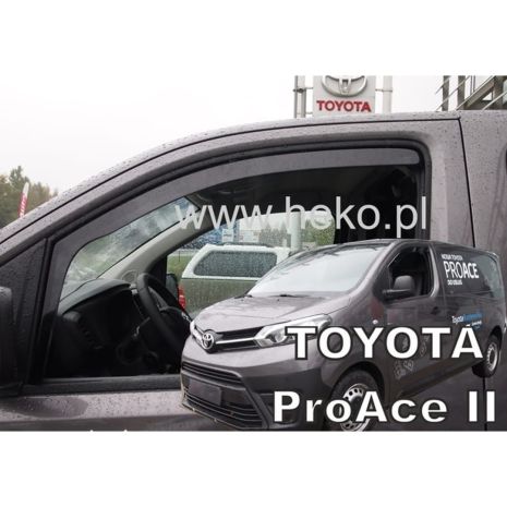 ΑΝΕΜΟΘΡΑΥΣΤΕΣ ΓΙΑ CITROEN JUMPY 3 / SPACETOURER / TOYOTA PROACE 2 / PEUGEOT EXPERT 3 / TRAVELLER 2016+ / OPEL VIVARO 3 2019+ ΖΕΥΓΑΡΙ VAN ΑΠΟ ΕΥΚΑΜΠΤΟ ΦΙΜΕ ΠΛΑΣΤΙΚΟ HEKO - 2 ΤΕΜ. Auto Moto Tyres 