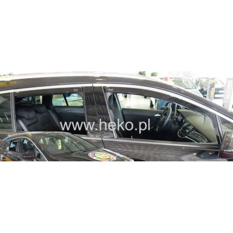 ΑΝΕΜΟΘΡΑΥΣΤΕΣ ΓΙΑ OPEL ASTRA K 5D 2015+ HTB / SPORTS TOURER  ΖΕΥΓΑΡΙ ΑΠΟ ΕΥΚΑΜΠΤΟ ΦΙΜΕ ΠΛΑΣΤΙΚΟ HEKO - 2 ΤΕΜ. Auto Moto Tyres 