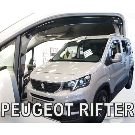 ΑΝΕΜΟΘΡΑΥΣΤΕΣ ΓΙΑ PEUGEOT PARTNER III 2D / PEUGEOT RIFTER 4D/5D / CITROEN BERLINGO III 4D/5D / OPEL COMBO E 4D/5D LOV 2018+/TOYOTA PROACE CITY 2018+ ΖΕΥΓΑΡΙ ΑΠΟ ΕΥΚΑΜΠΤΟ ΦΙΜΕ ΠΛΑΣΤΙΚΟ HEKO - 2 ΤΕΜ. Auto Moto Tyres 