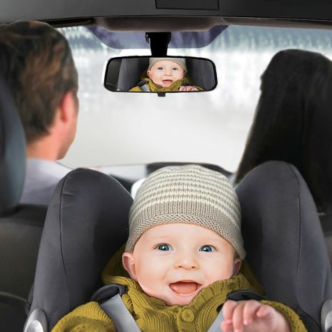 ΚΑΘΡΕΠΤΗΣ ΓΙΑ ΠΡΟΣΚΕΦΑΛΟ ΚΑΘΙΣΜΑΤΟΣ BACK-SEAT BABY MIRROR ΚΥΡΤΟΣ 290x190mm Auto Moto Tyres 