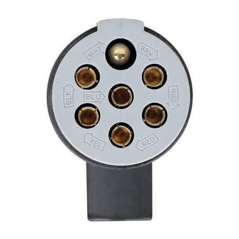 ΠΡΙΖΑ ΚΟΤΣΑΔΟΡΟΥ ΠΛΑΣΤΙΚΗ ΑΣΗΜΙ 24S 24V 7PIN ISO 3731 ΘΗΛΥΚΗ Auto Moto Tyres 