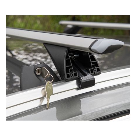 ΜΠΑΡΕΣ ΑΛΟΥΜΙΝΙΟΥ CRR-04 UNIVERSAL ΓΙΑ ΟΧΗΜΑΤΑ ME FLUSH  RAILING 135cm  ΑΜΙΟ - 2 ΤΕΜ. Auto Moto Tyres 