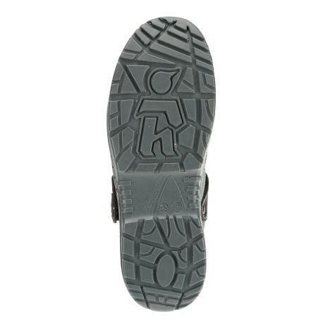 Πιστοποιημένα Παπούτσια Ασφαλείας Εργασίας σε στυλ Σαμπό Stingray από την Euroroutier σε μέγεθος EU42/UK8 σε Μαύρο, Γκρι Χρώμα με Κροκί Λεπτομέρειες και Λουράκι Αστραγάλου Auto Moto Tyres 