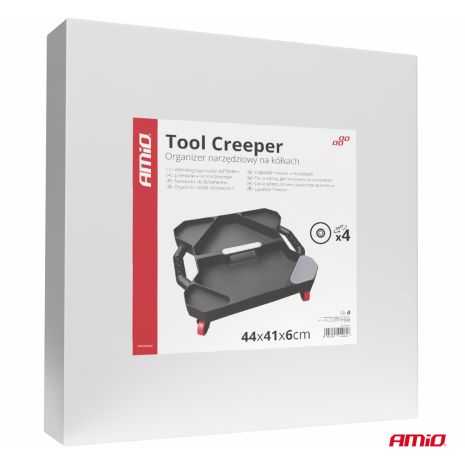 ΛΕΚΑΝΗ/ΕΡΓΑΛΕΙΟΘΗΚΗ ΑΠΟΘΗΚΕΥΣΗΣ ΕΡΓΑΛΕΙΩΝ/ΕΞΑΡΤΗΜΑΤΩΝ ΜΕ ΡΟΔΑΚΙΑ 44x41x6cm AMIO - 1 τεμ. Auto Moto Tyres 