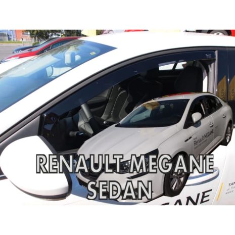 ΑΝΕΜΟΘΡΑΥΣΤΕΣ ΓΙΑ RENAULT MEGANE 5D 2016+ ΖΕΥΓΑΡΙ ΑΠΟ ΕΥΚΑΜΠΤΟ ΦΙΜΕ ΠΛΑΣΤΙΚΟ HEKO - 2 ΤΕΜ. Auto Moto Tyres 